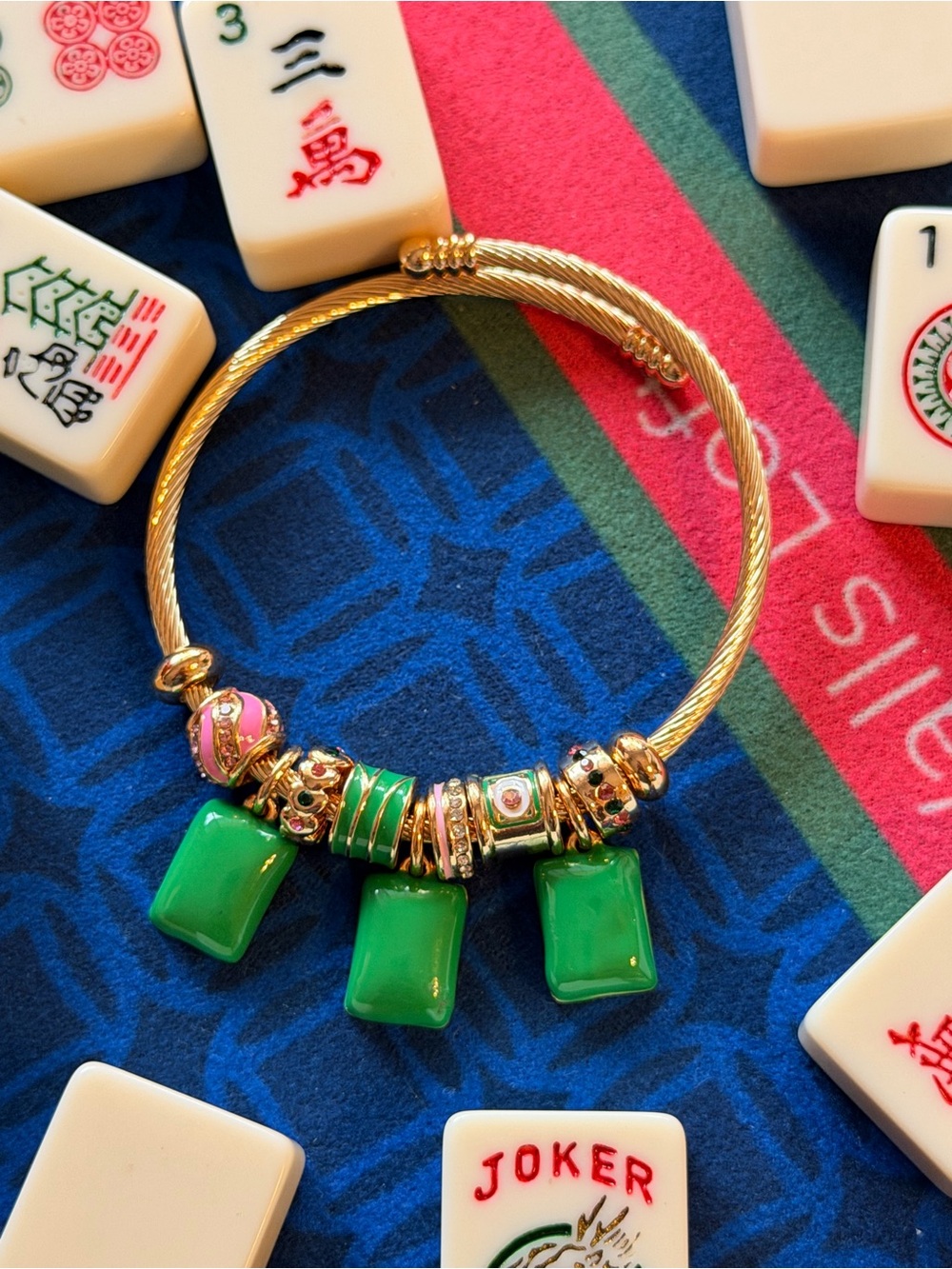 Lucky Mahjong Bracelet - One Size Fits All - Piper K - Picture 2 of 4